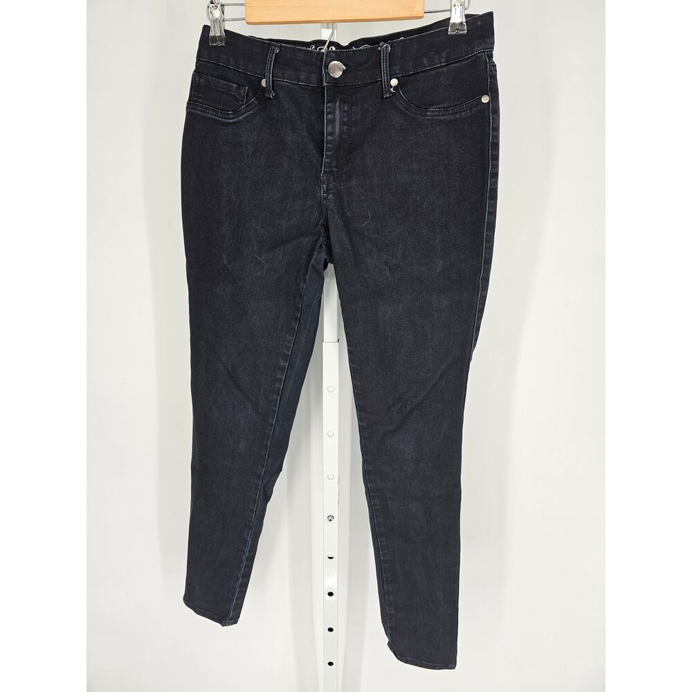 Express Jeans Black 5-Pocket Mid-Rise Slim-Leg Jeans Size 10